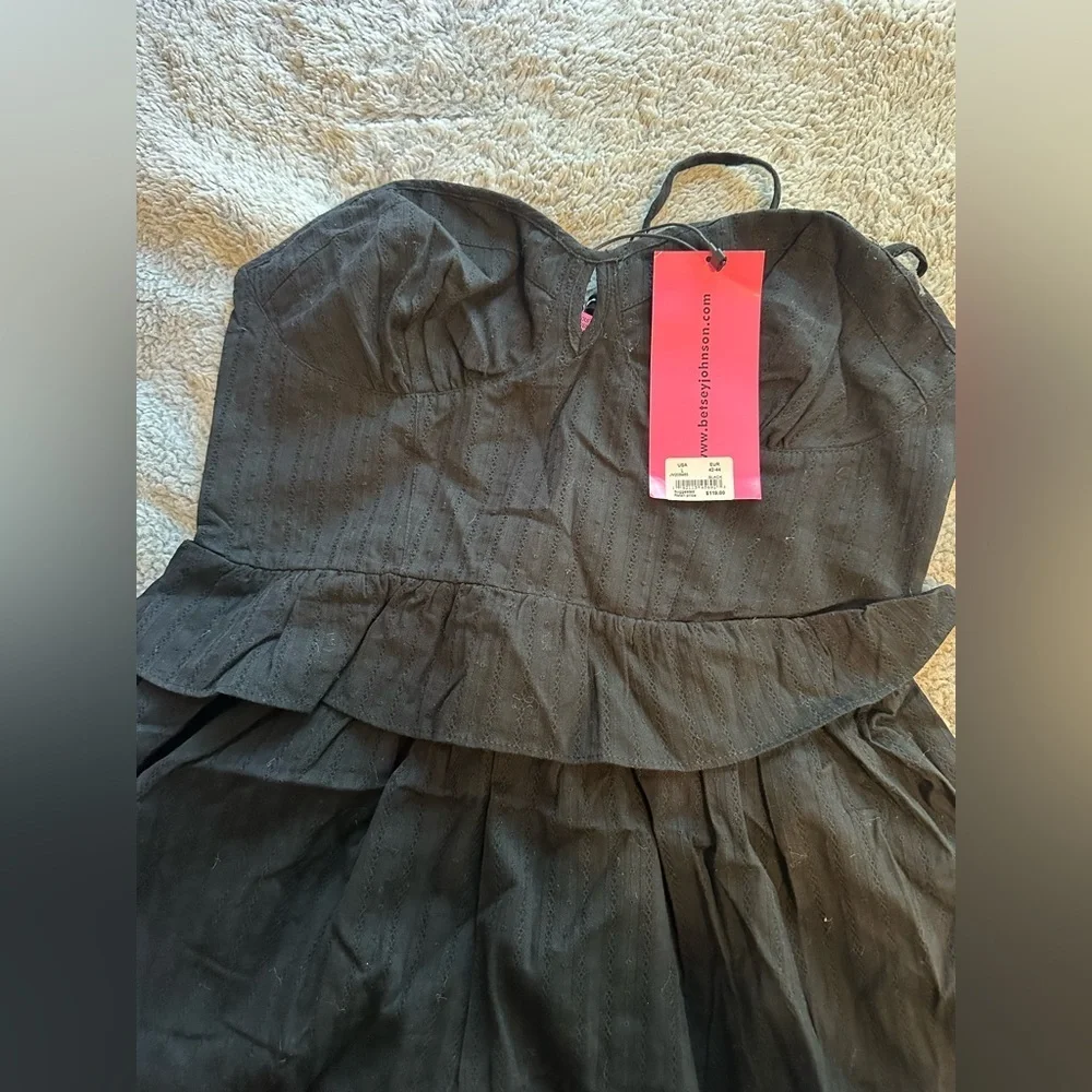 Betsey Johnson Black Knit‎ Top